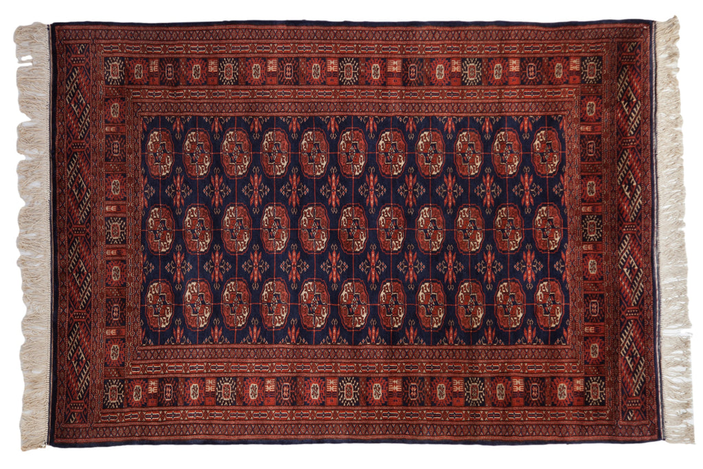 4x6 Vintage Fine Bokhara Rug