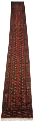 2.5x24.5 Vintage Fine Bokhara Rug Runner