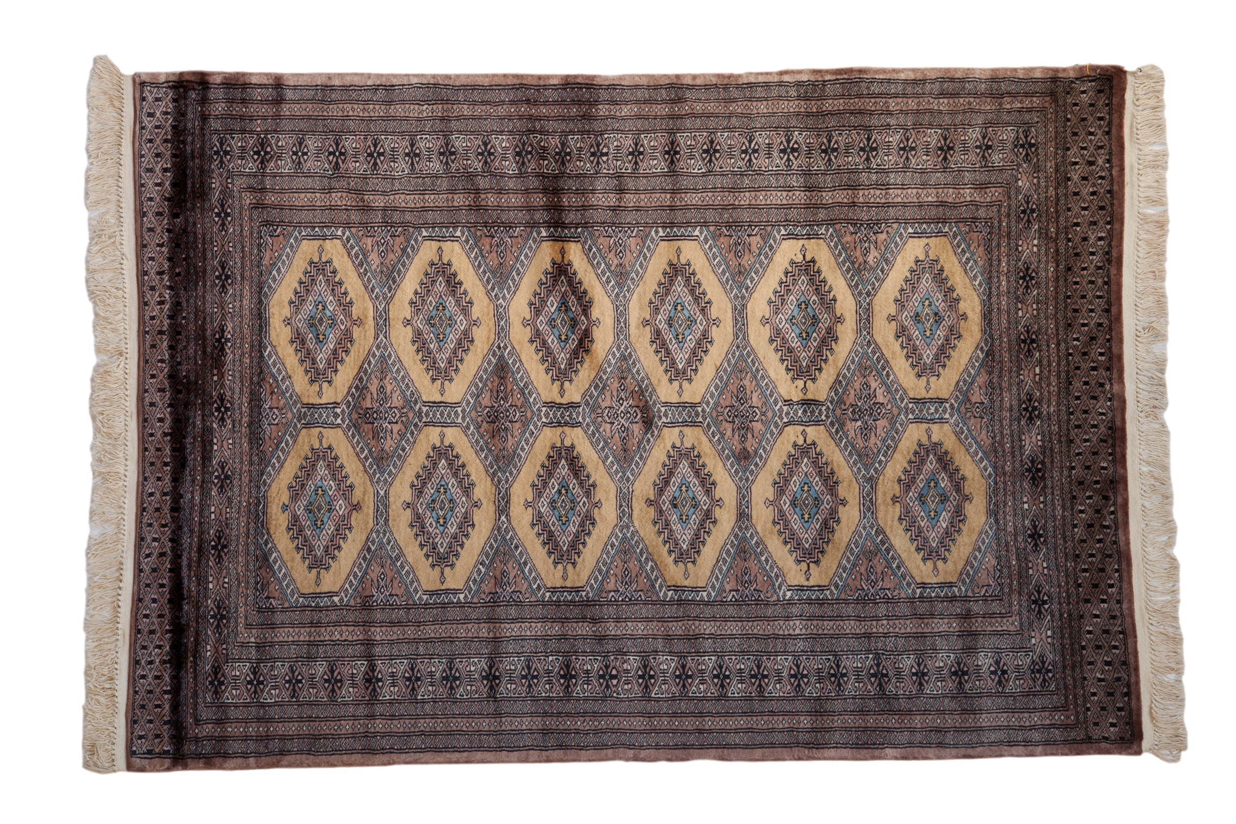 4x6 Vintage Fine Pakistani Turkmen Design Rug