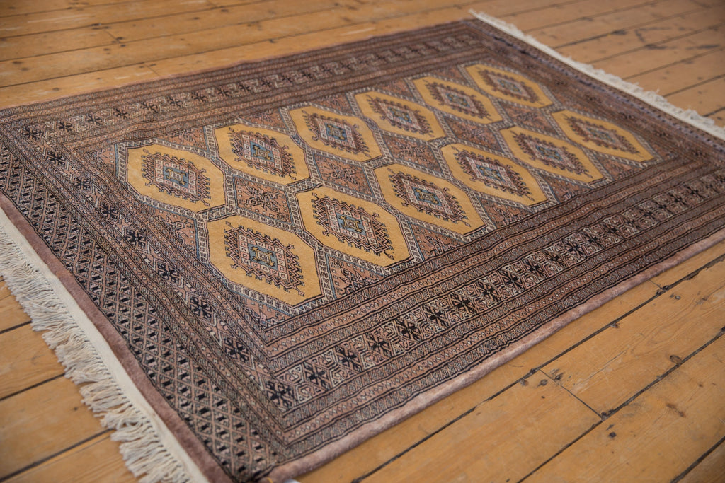 4x6 Vintage Fine Pakistani Turkmen Design Rug
