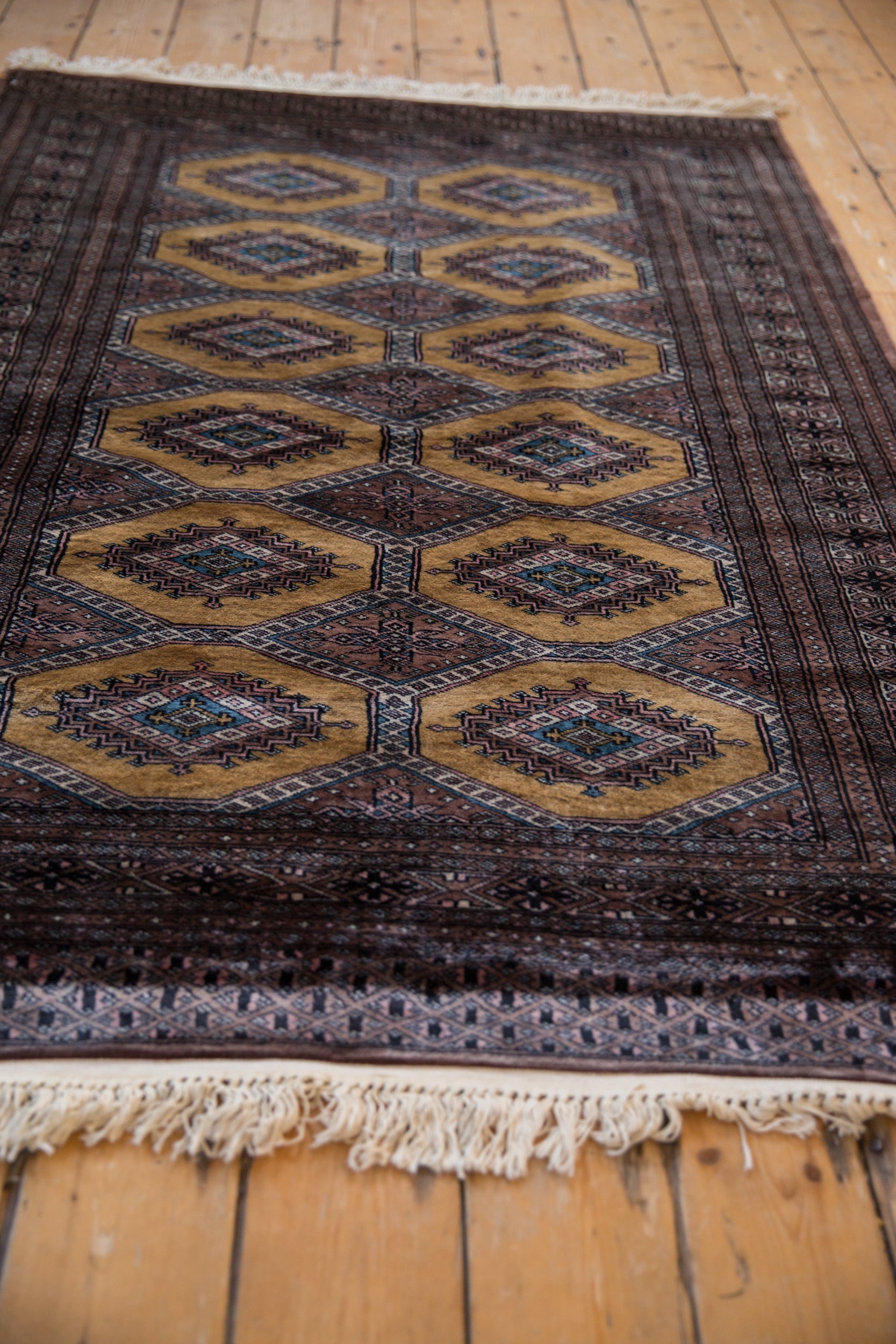 4x6 Vintage Fine Pakistani Turkmen Design Rug