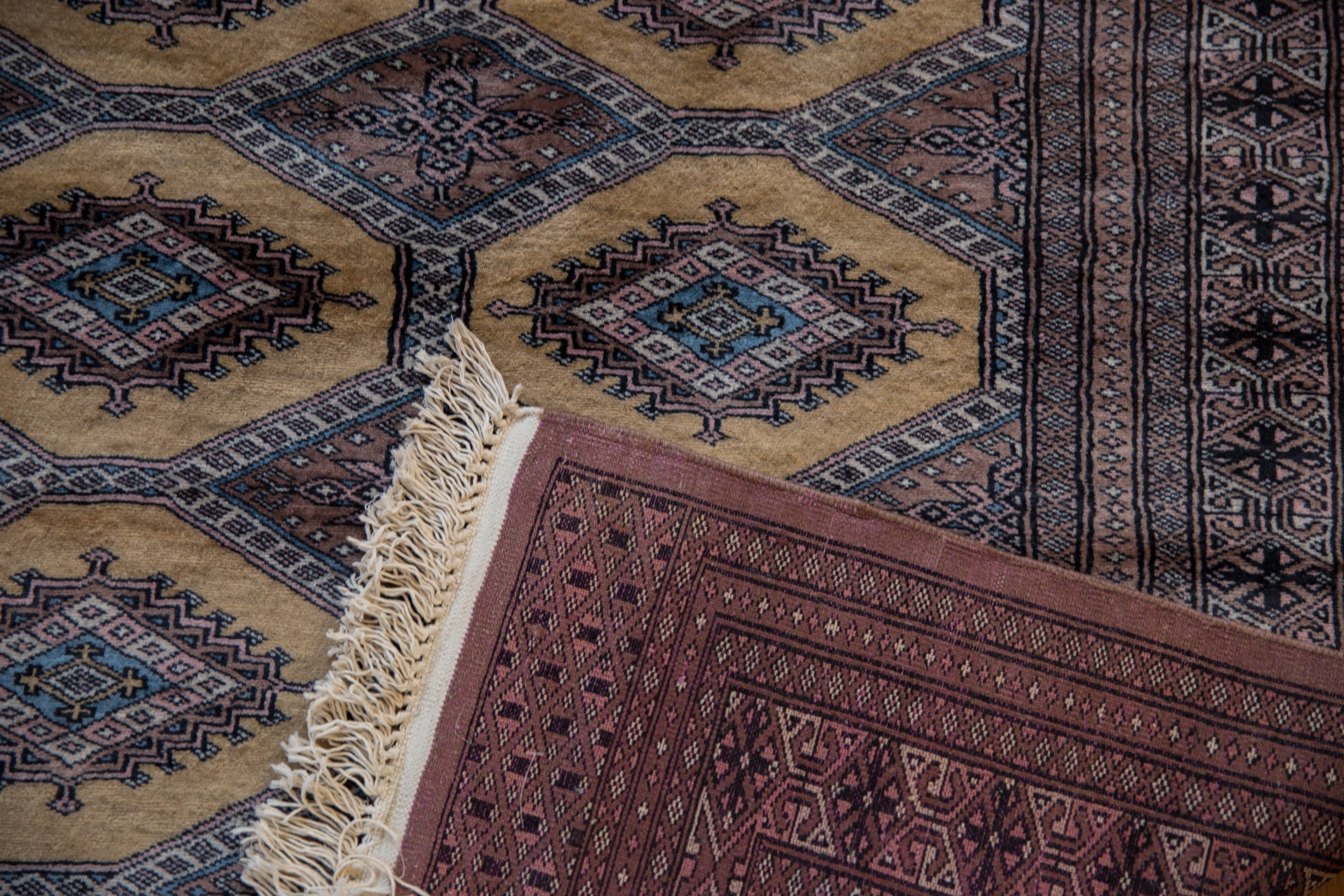 4x6 Vintage Fine Pakistani Turkmen Design Rug