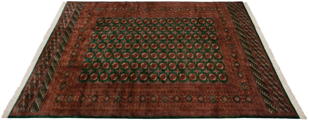 12x12.5 Vintage Fine Bokhara Square Carpet