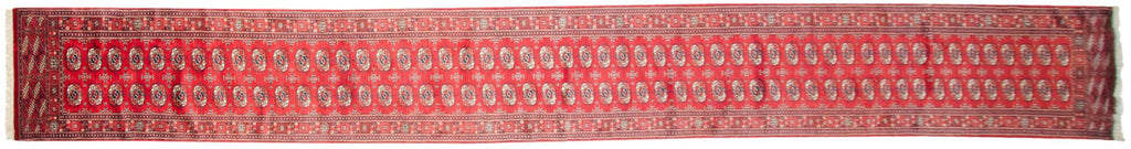 2.5x21.5 Vintage Fine Bokhara Rug Runner
