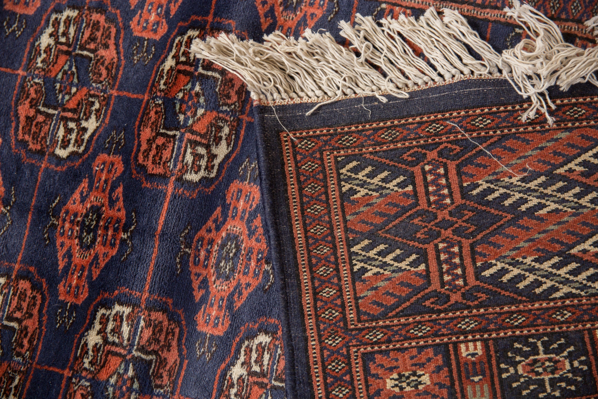 2.5x12 Vintage Fine Bokhara Rug Runner