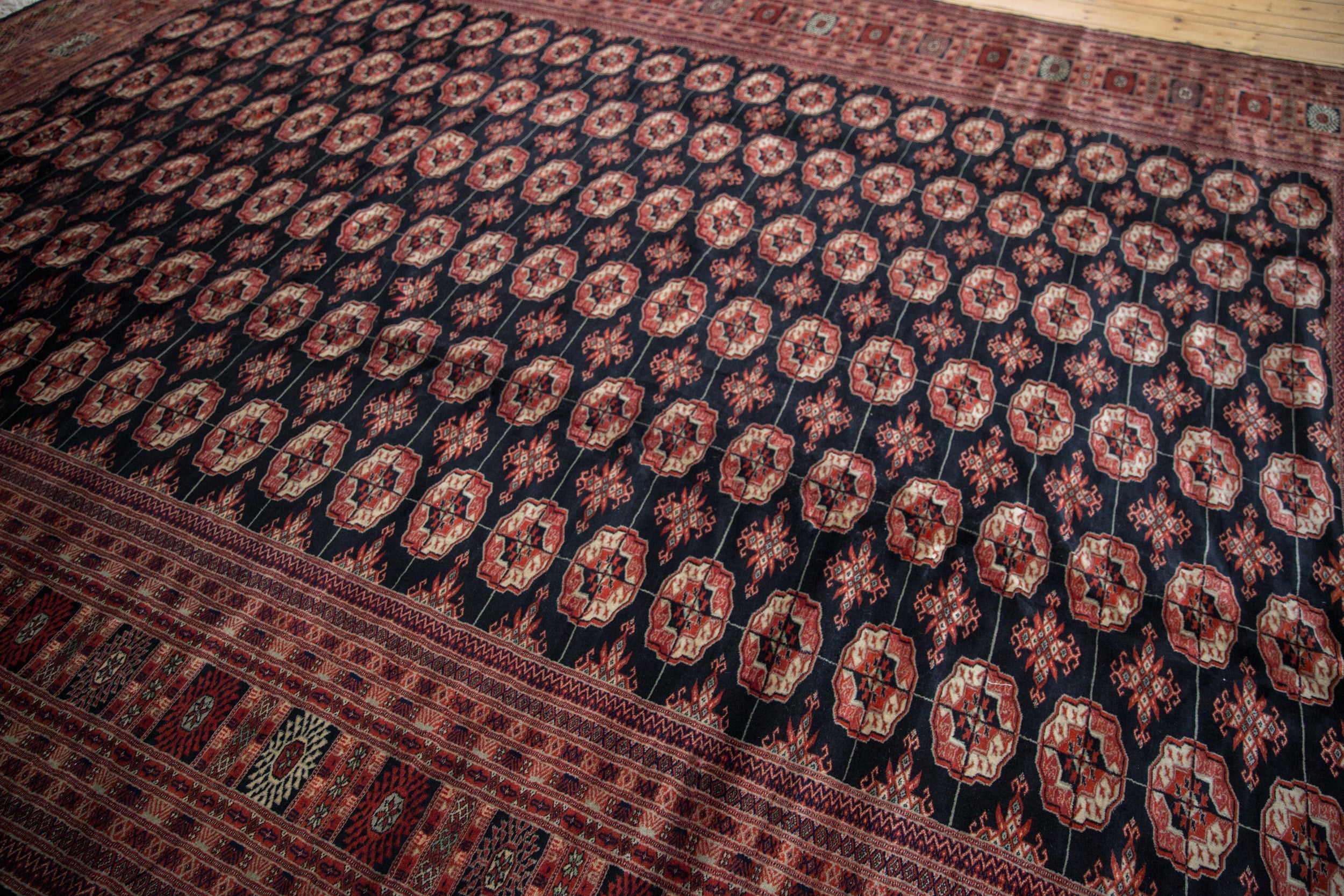 10x14 Vintage Fine Bokhara Carpet
