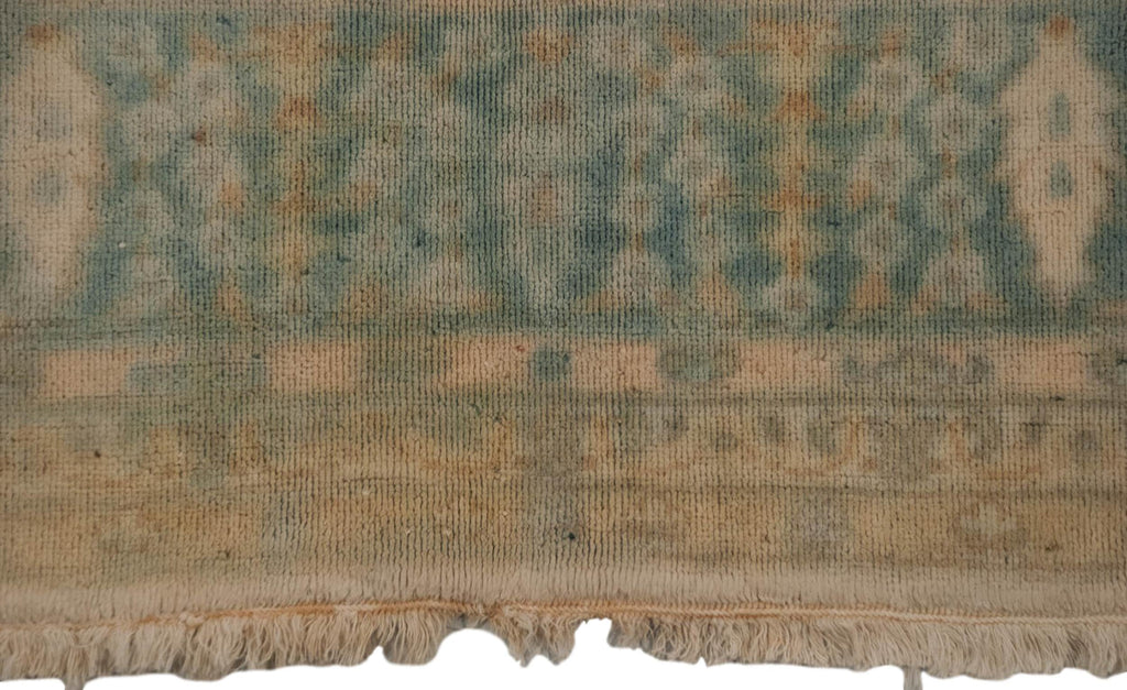 6x9 Vintage Distressed Bulgarian Kerman Design Carpet