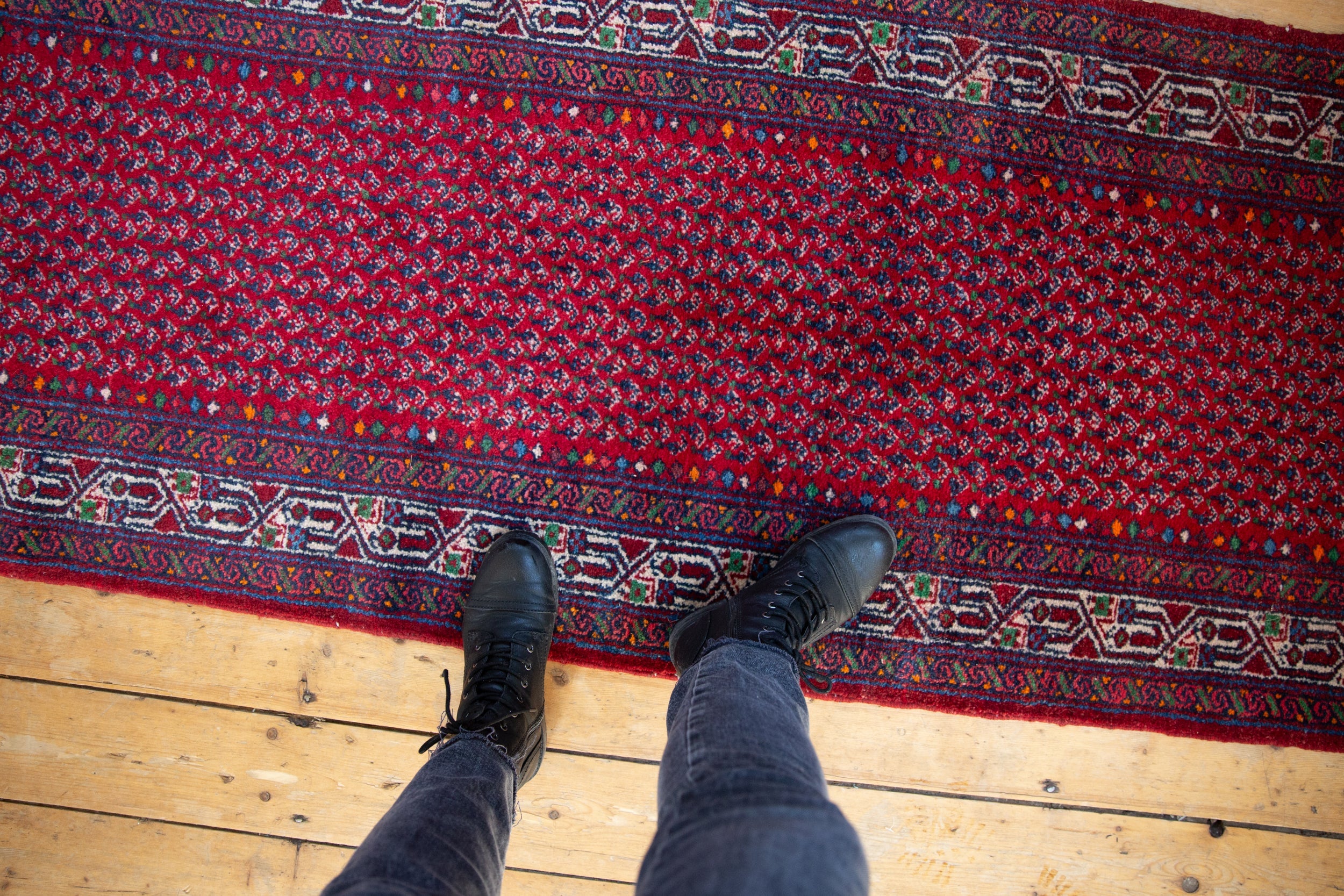 2.5x17 Vintage Tajabad Rug Runner