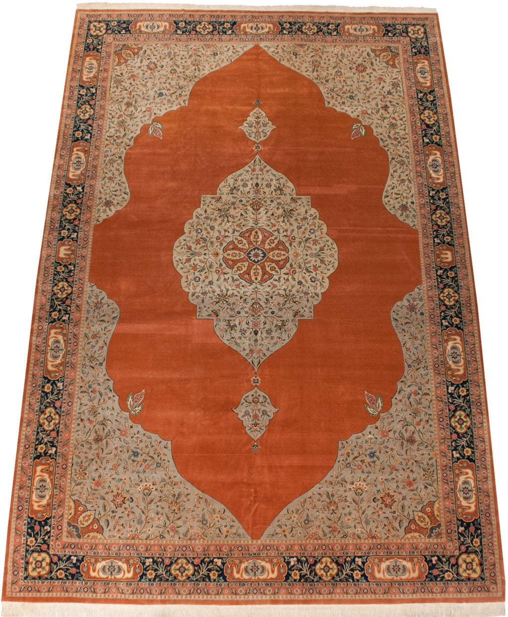 14x21 Vintage Bulgarian Tabriz Design Carpet