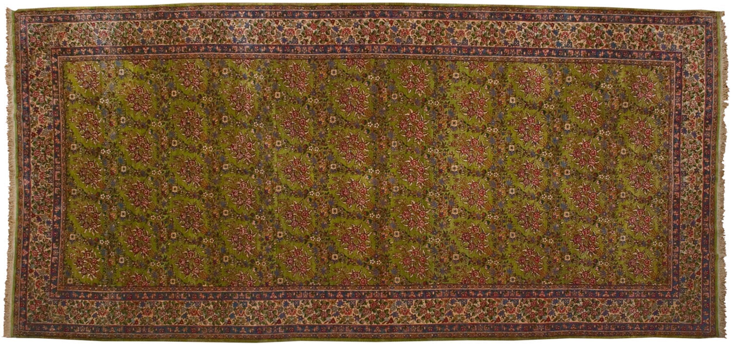7x15 Vintage Kerman Carpet