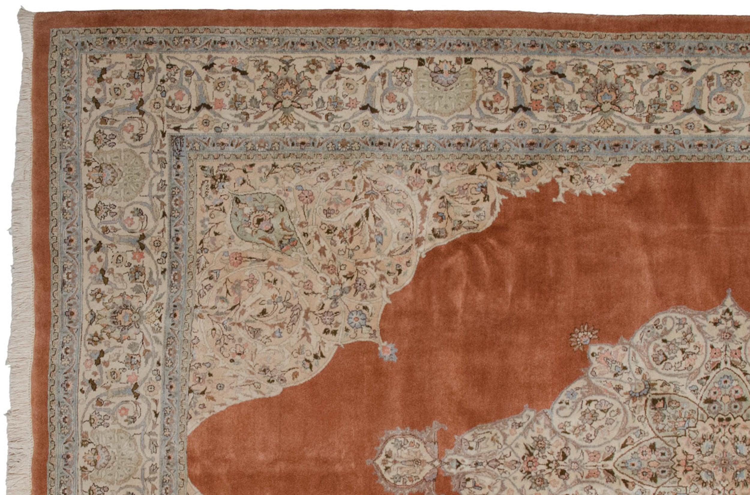 9.5x14.5 Vintage Tabriz Carpet