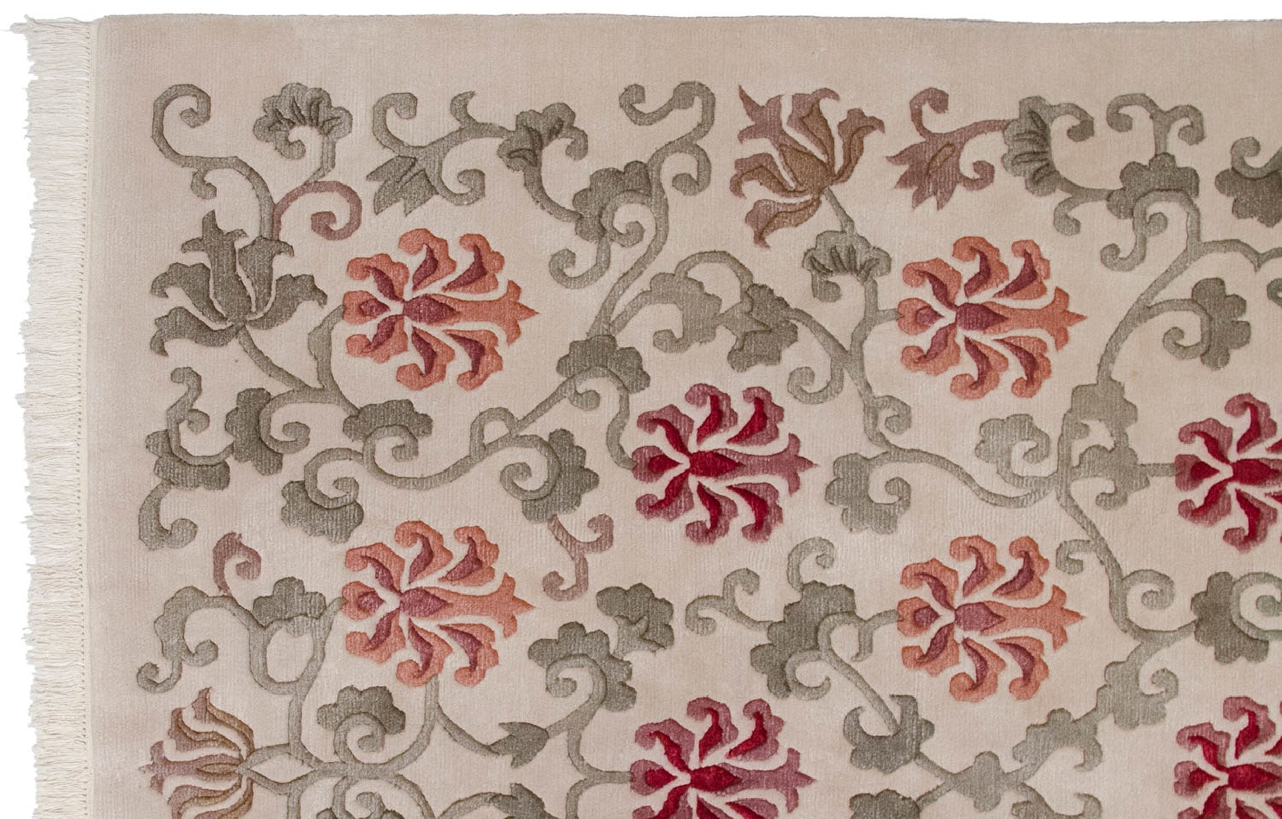 6x9 Vintage Indian Arts And Crafts Design Carpet