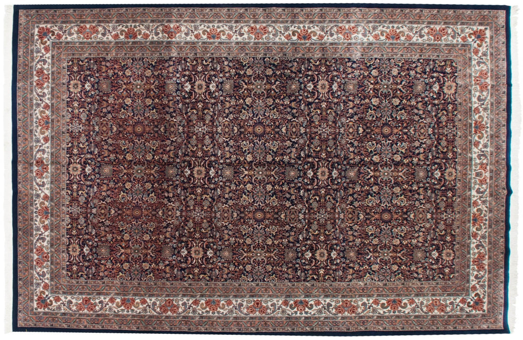 11.5x18 Vintage Indian Bijar Design Carpet