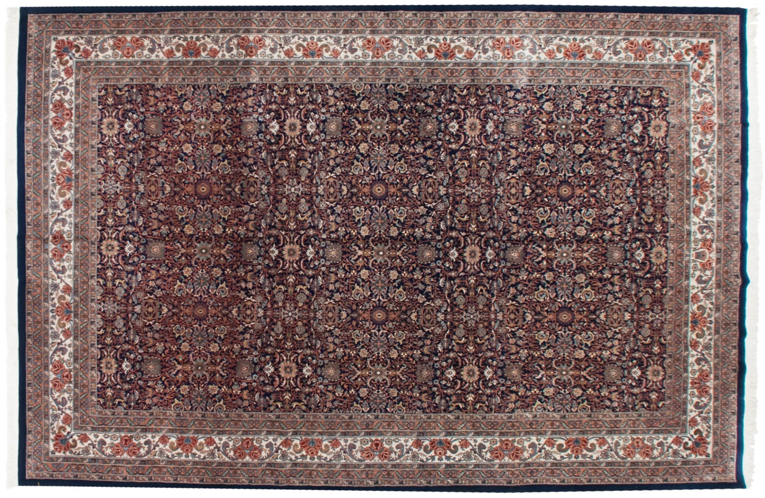 11.5x18 Vintage Indian Bijar Design Carpet