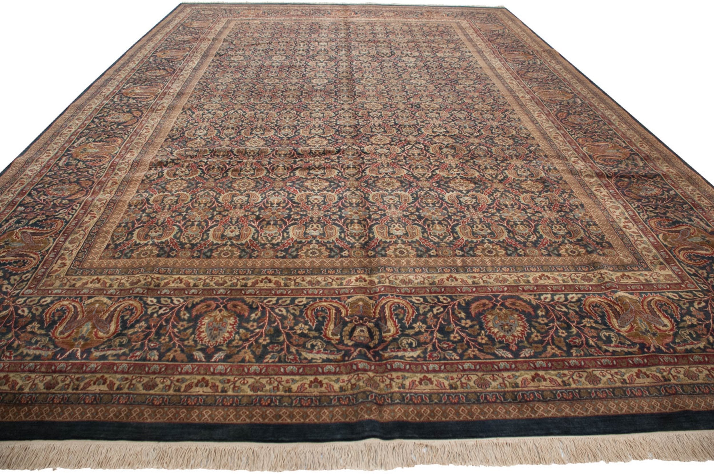 11.5x18 Vintage Indian Doroksh Design Carpet