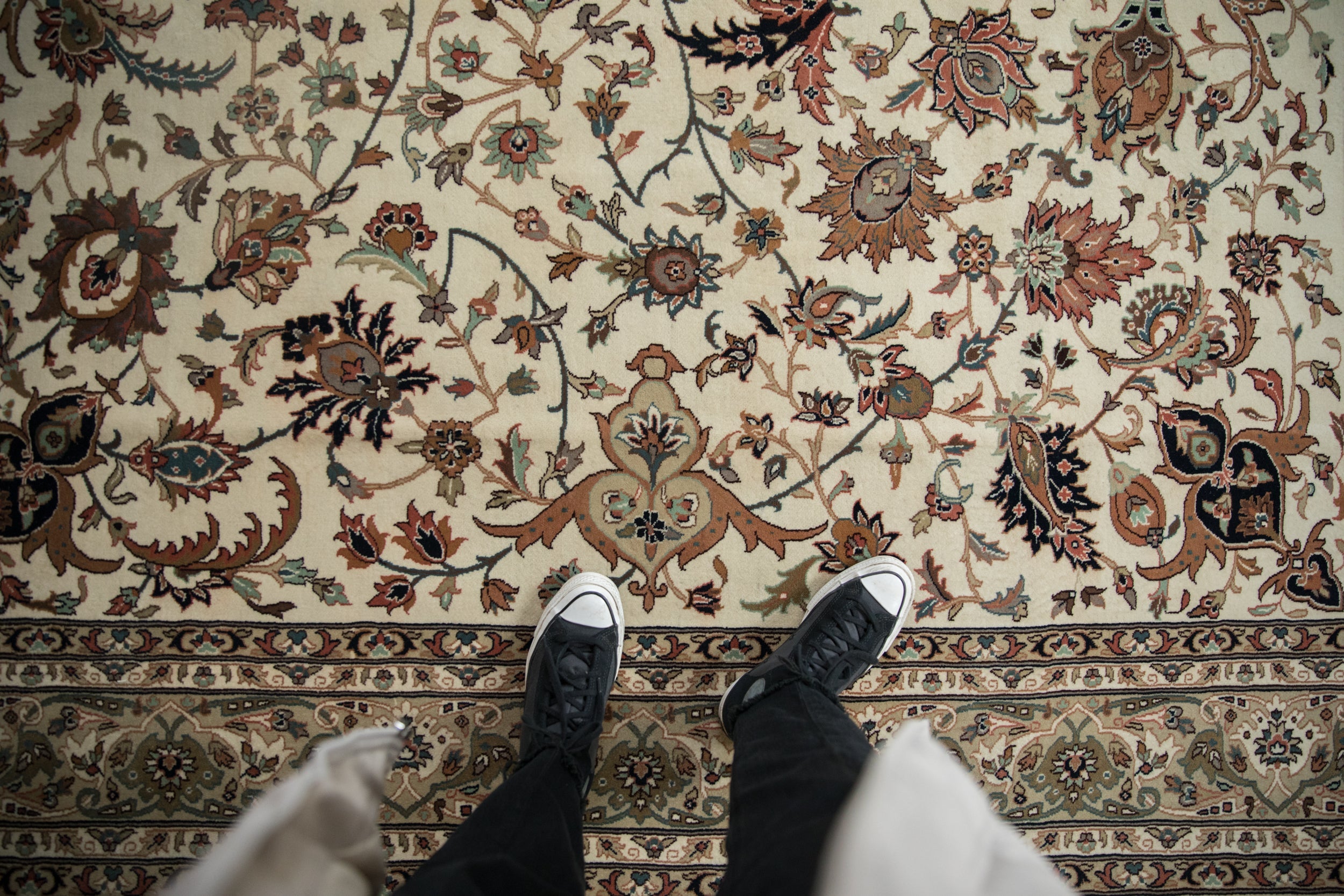 8x8 New Indian Isfahan Design Square Carpet