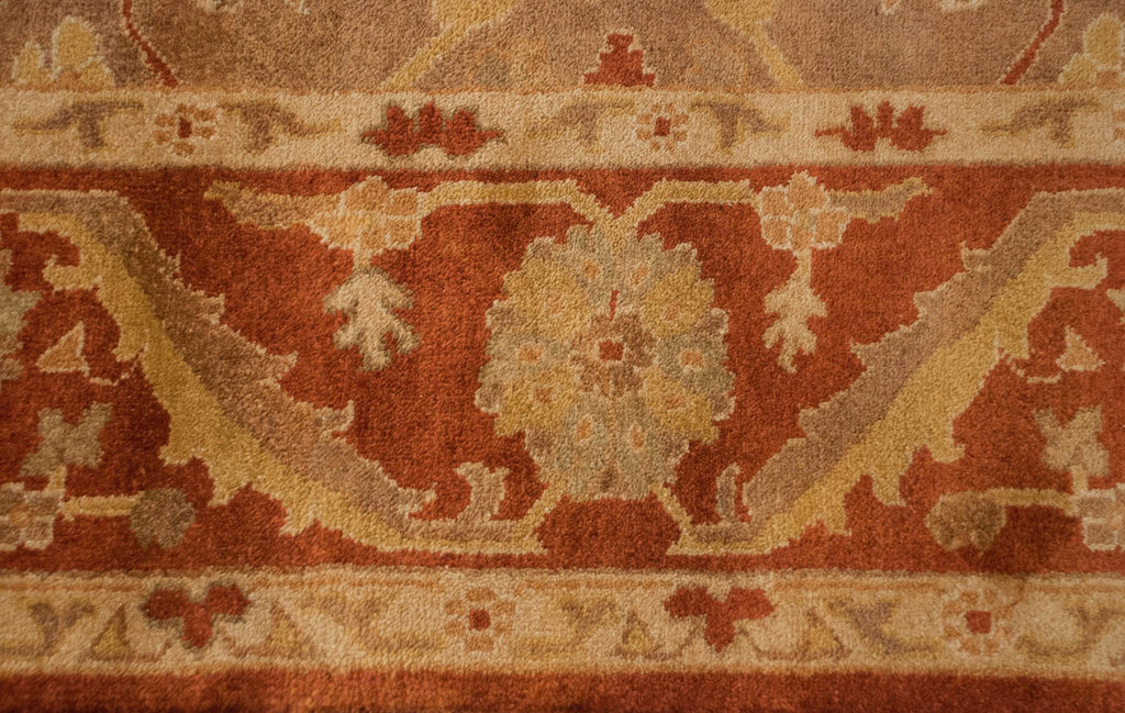 8x10 New Gold Wash Indian Oushak Design Carpet