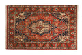 6x9.5 Vintage Indian Heriz Design Carpet