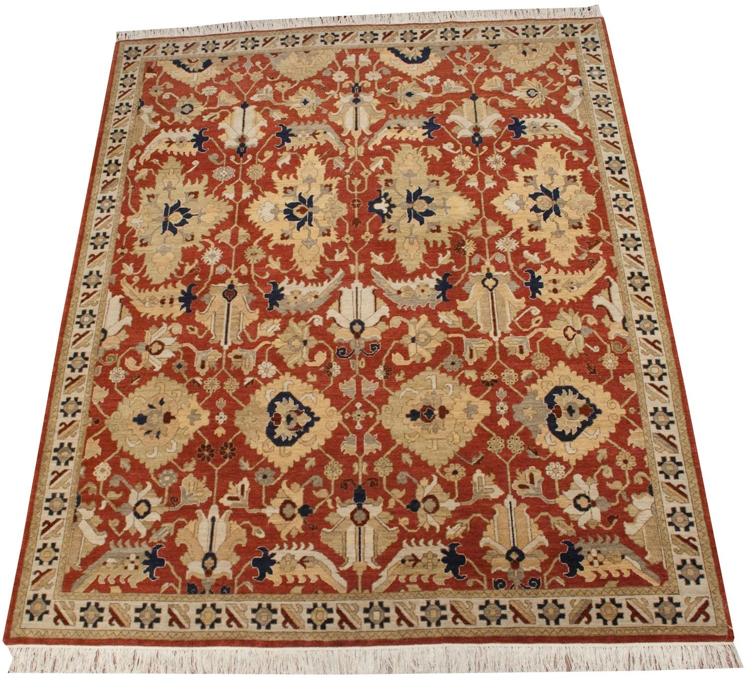 8x10 Vintage Armenian Sultanabad Design Carpet
