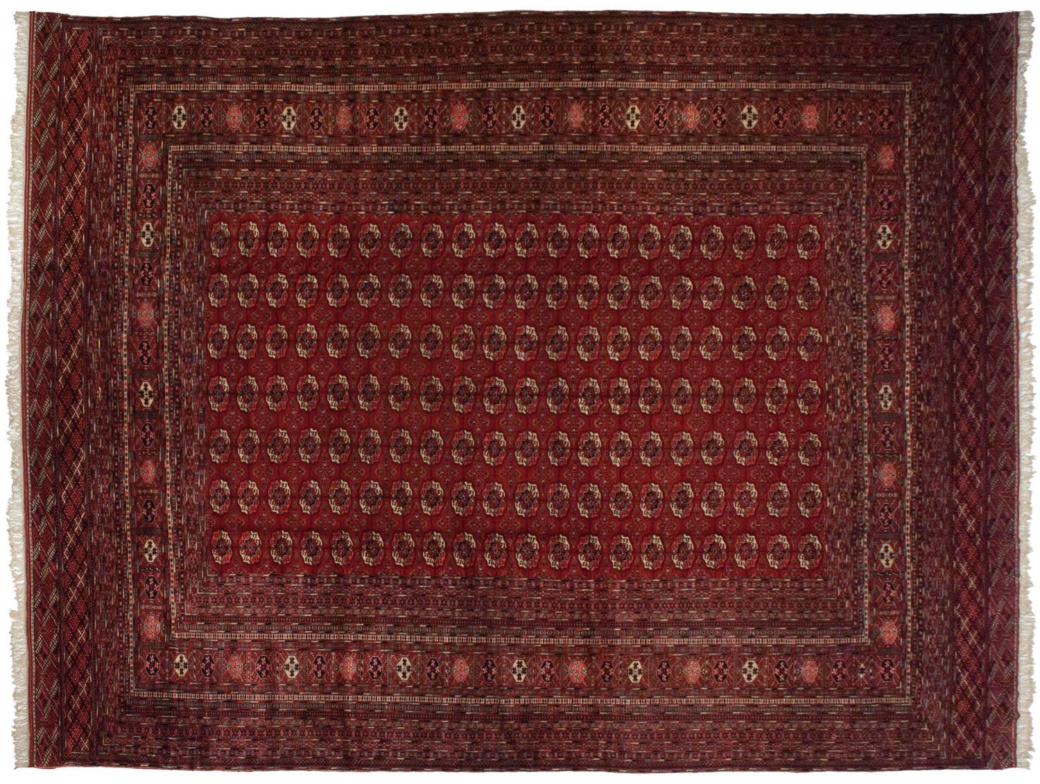13x17.5 Vintage Fine Bokhara Carpet