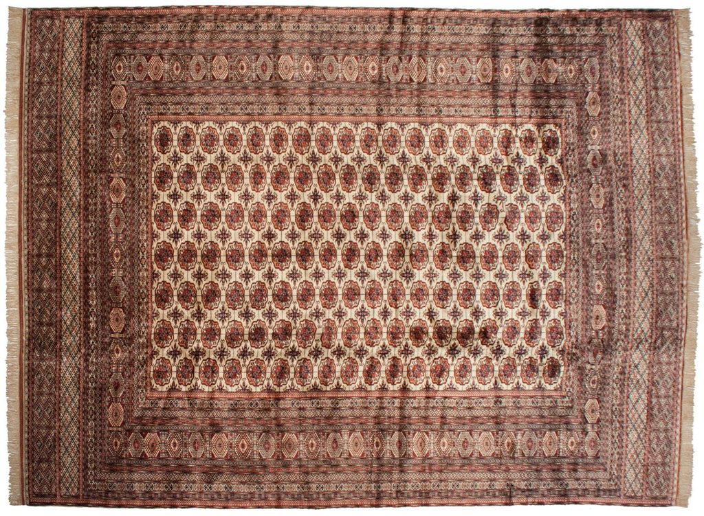 12x15.5 Vintage Fine Bokhara Carpet