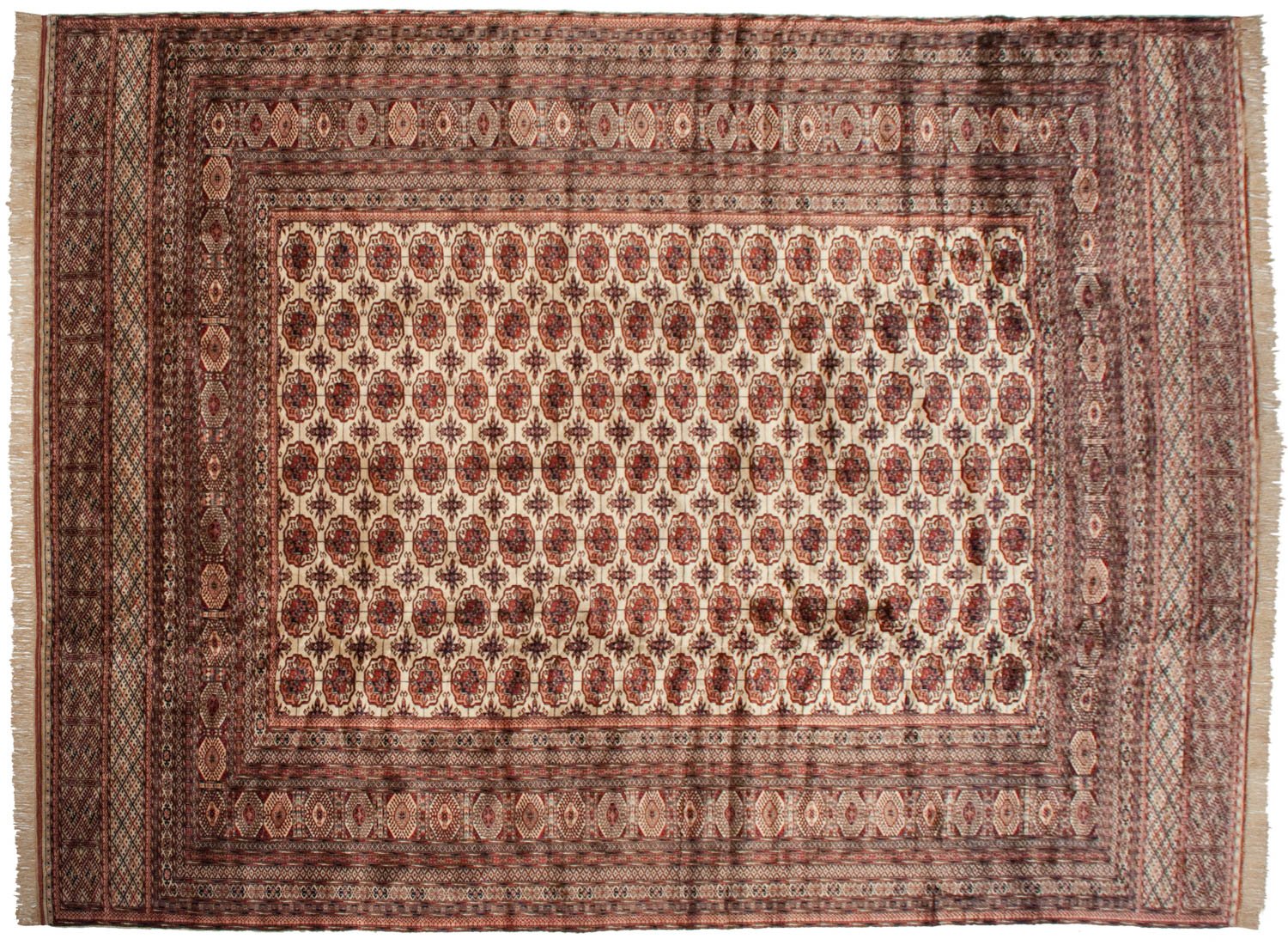 12x15.5 Vintage Fine Bokhara Carpet