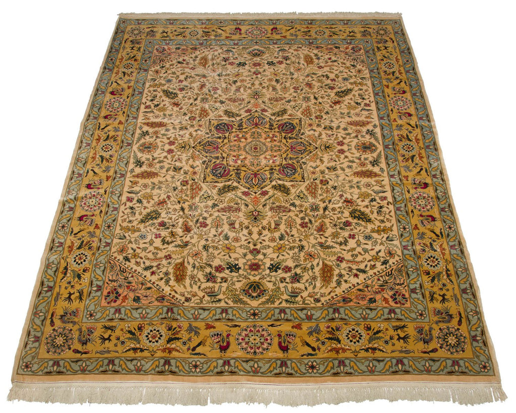 10x13.5 Vintage Fine Bulgarian Isfahan Design Carpet