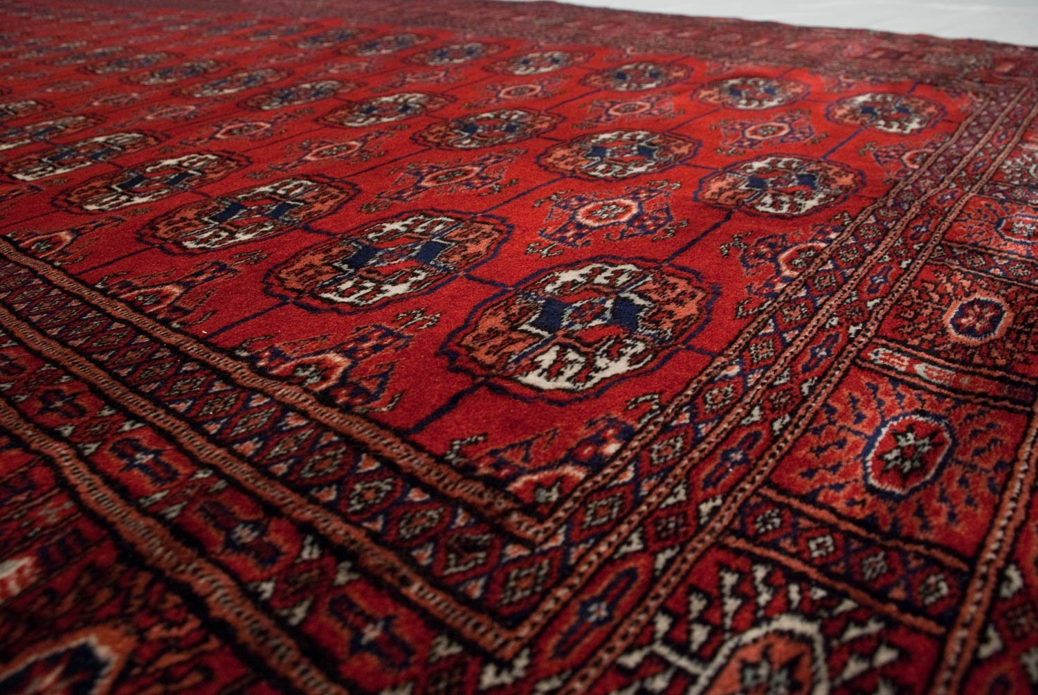 4.5x11 Vintage Fine Bokhara Rug Runner