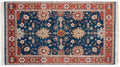 4.5x7 Vintage Indian Bijar Design Rug