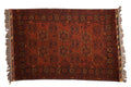 4.5x7 Vintage Afghani Bokhara Design Rug