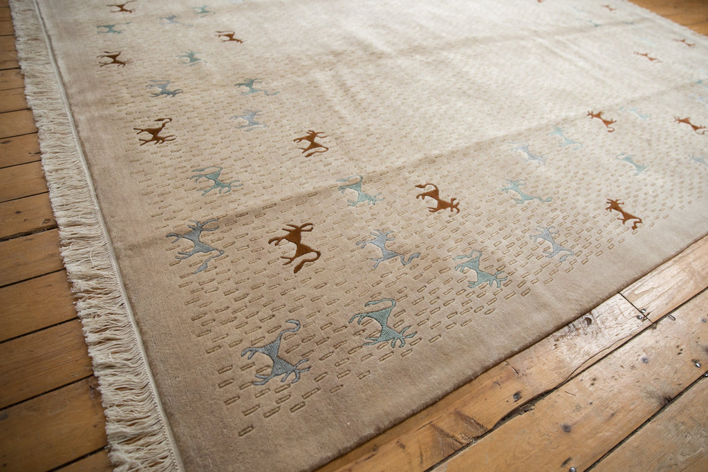 8x10 New Indian Folk Art Design Carpet