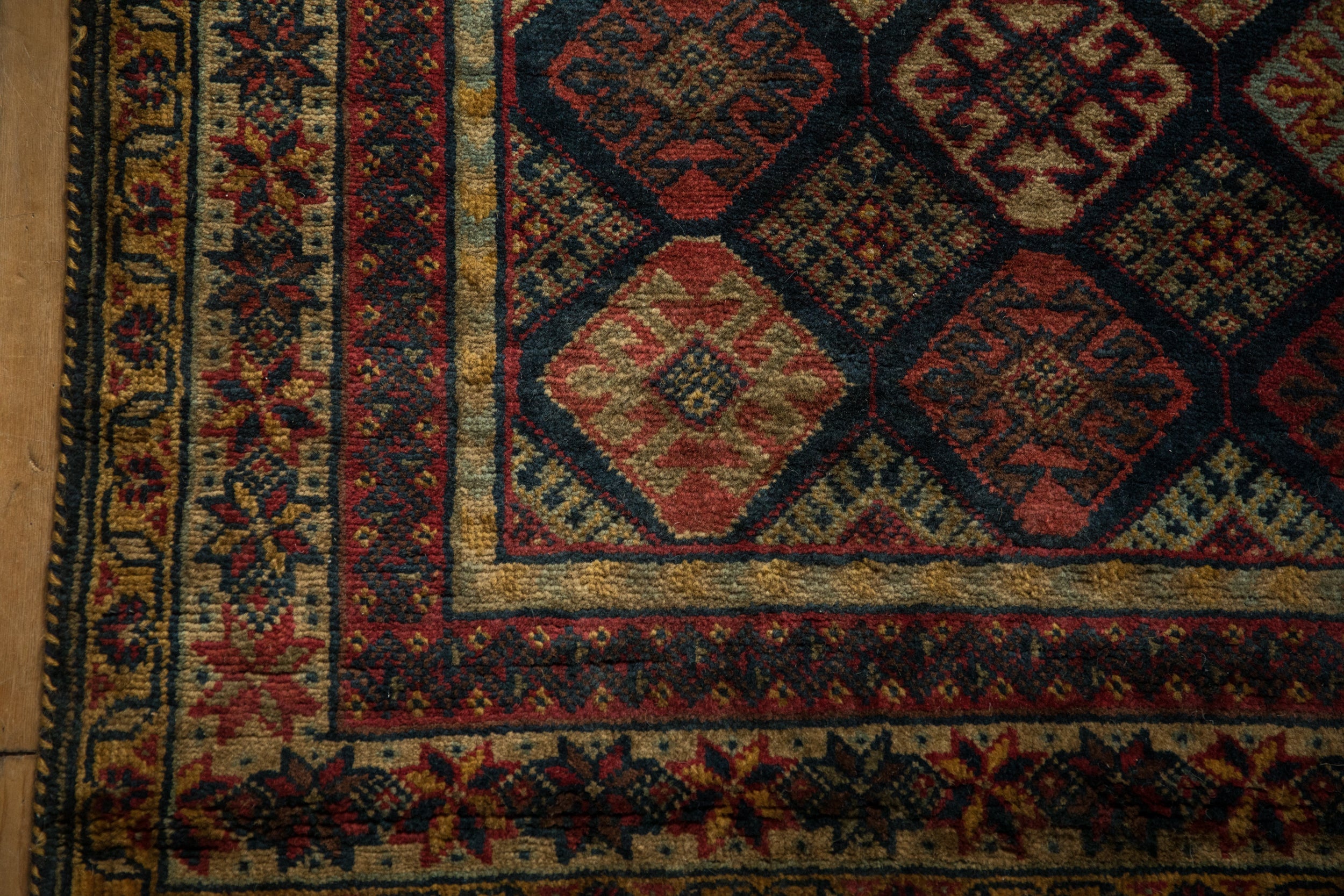4.5x6 Vintage Indian Jaff Kurd Design Rug