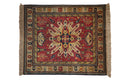 4.5x5.5 Vintage Indian Kazak Design Square Rug