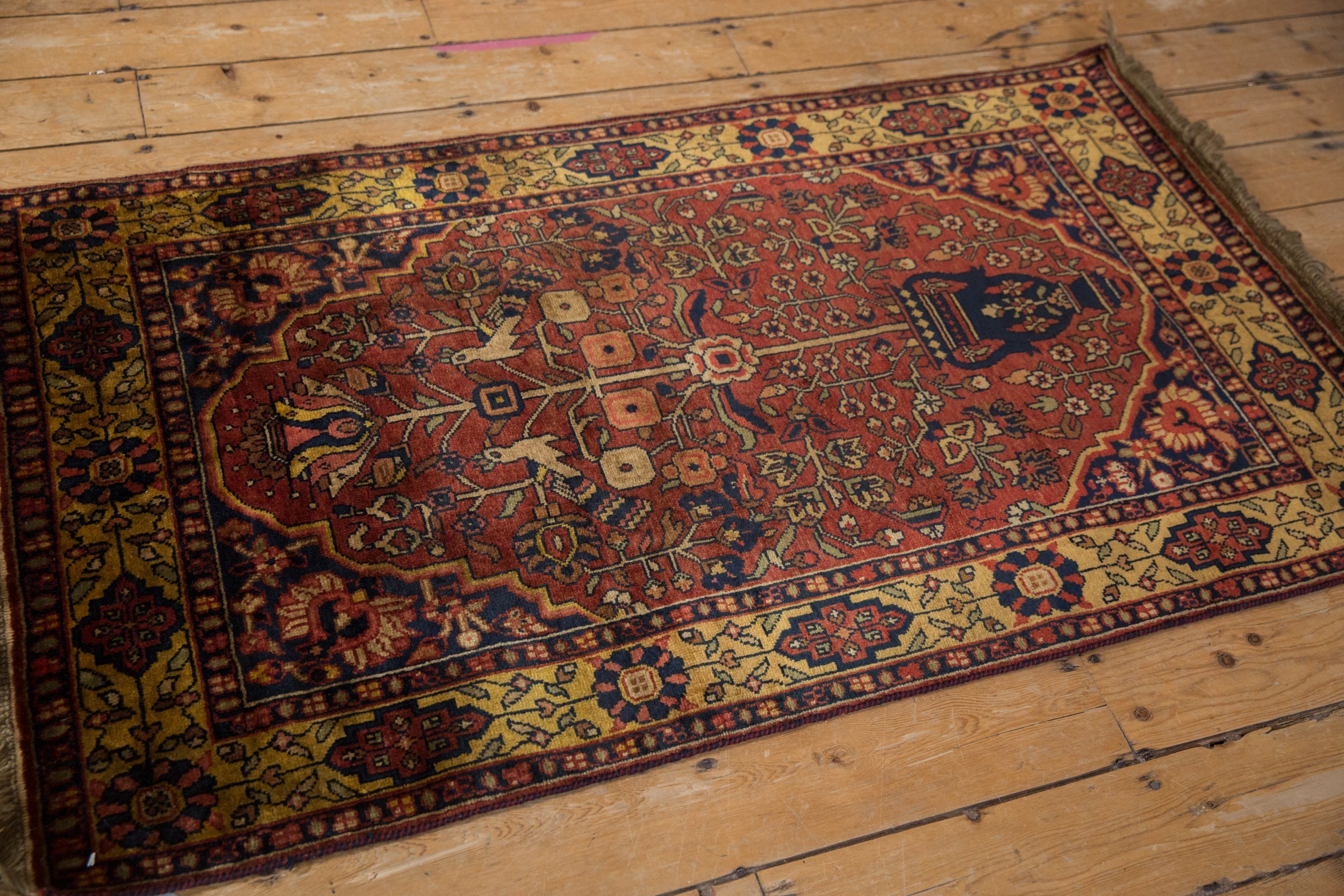 3x5.5 Vintage Indian Bakhtiari Design Rug
