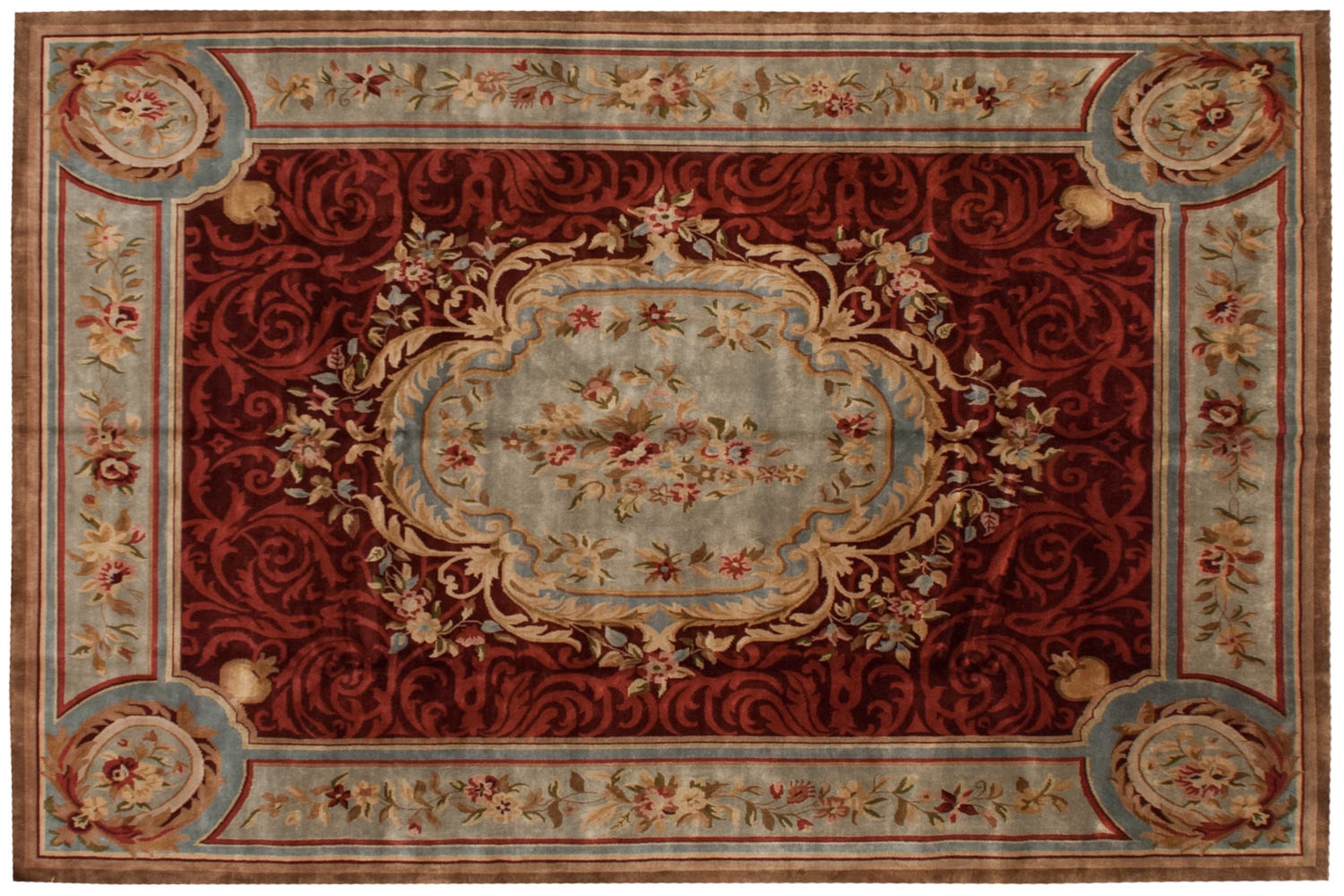12x15 Indian Savonnerie Design Carpet