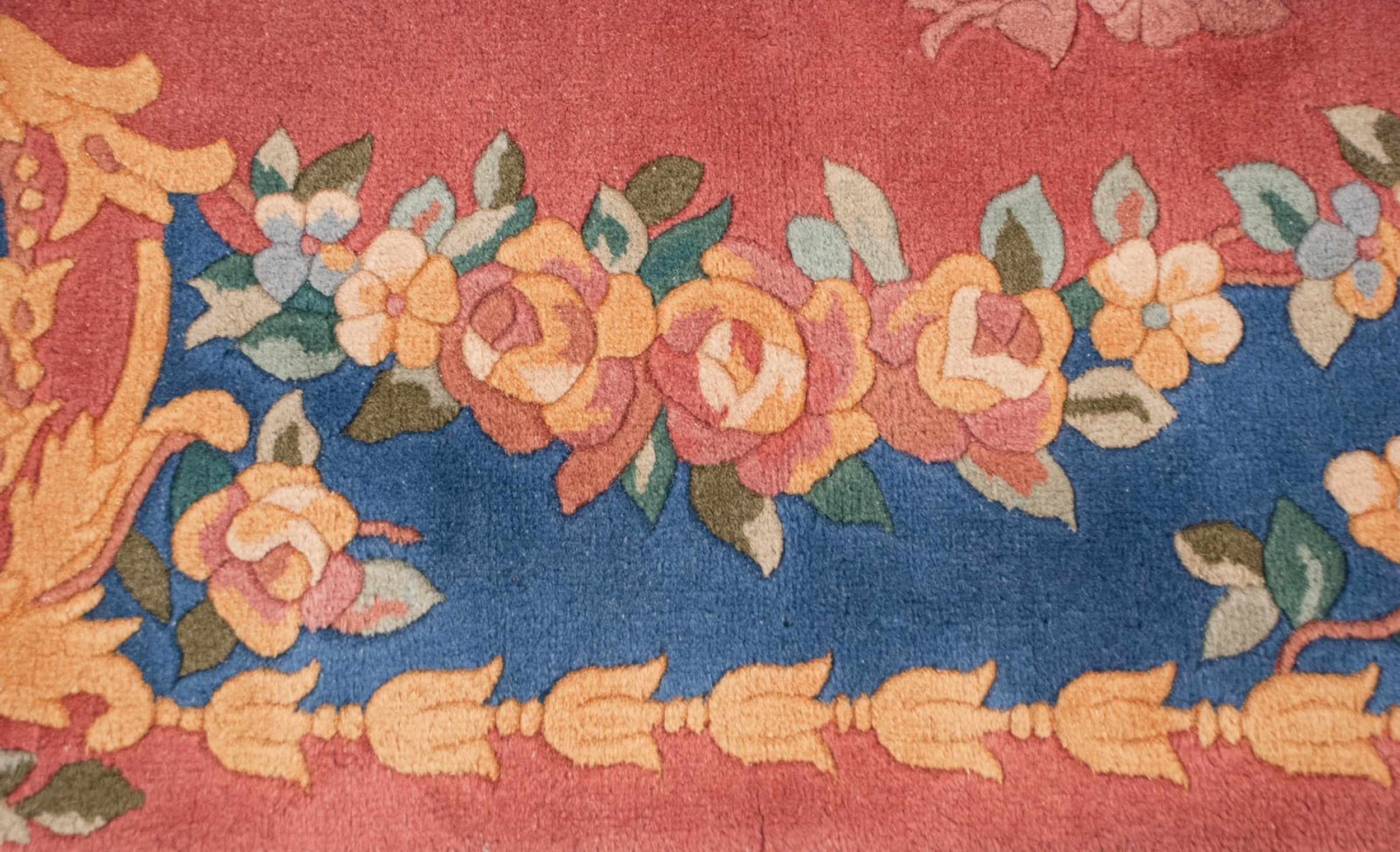 9.5x13.5 Vintage Japanese Aubusson Design Carpet