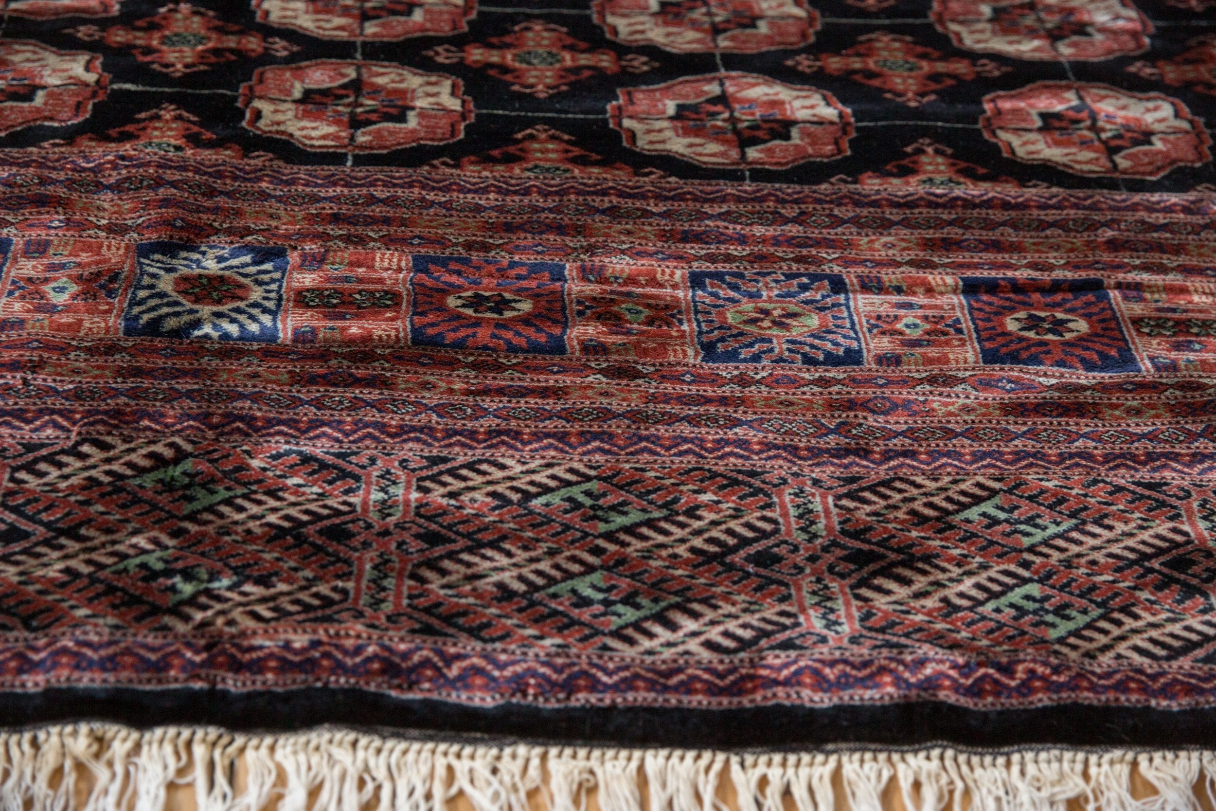 8x10 Vintage Fine Bokhara Carpet