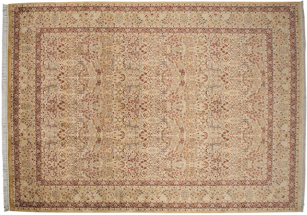 10x14 Vintage Pakistani Kerman Design Carpet