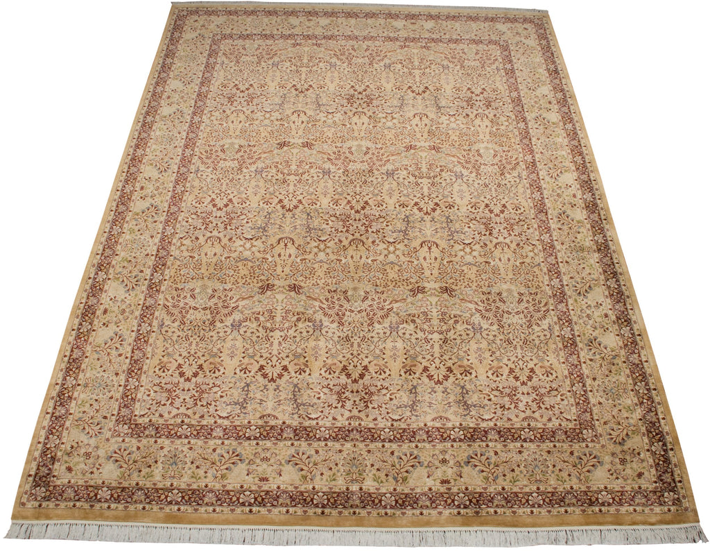 10x14 Vintage Pakistani Kerman Design Carpet