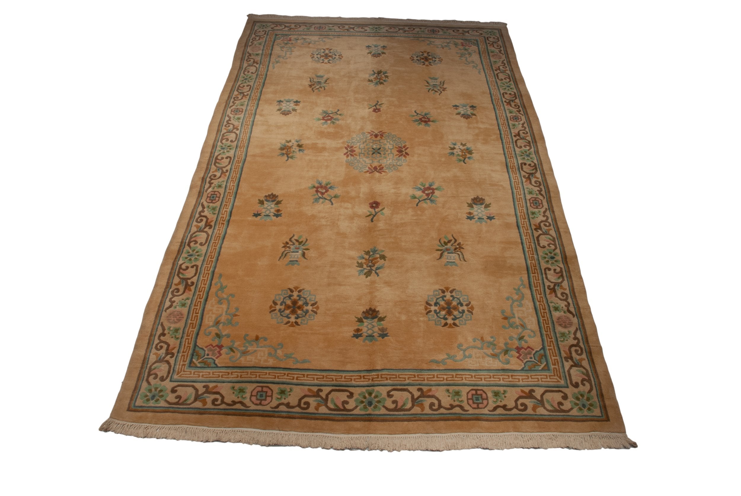 10.5x17.5 Vintage Japanese Peking Design Carpet