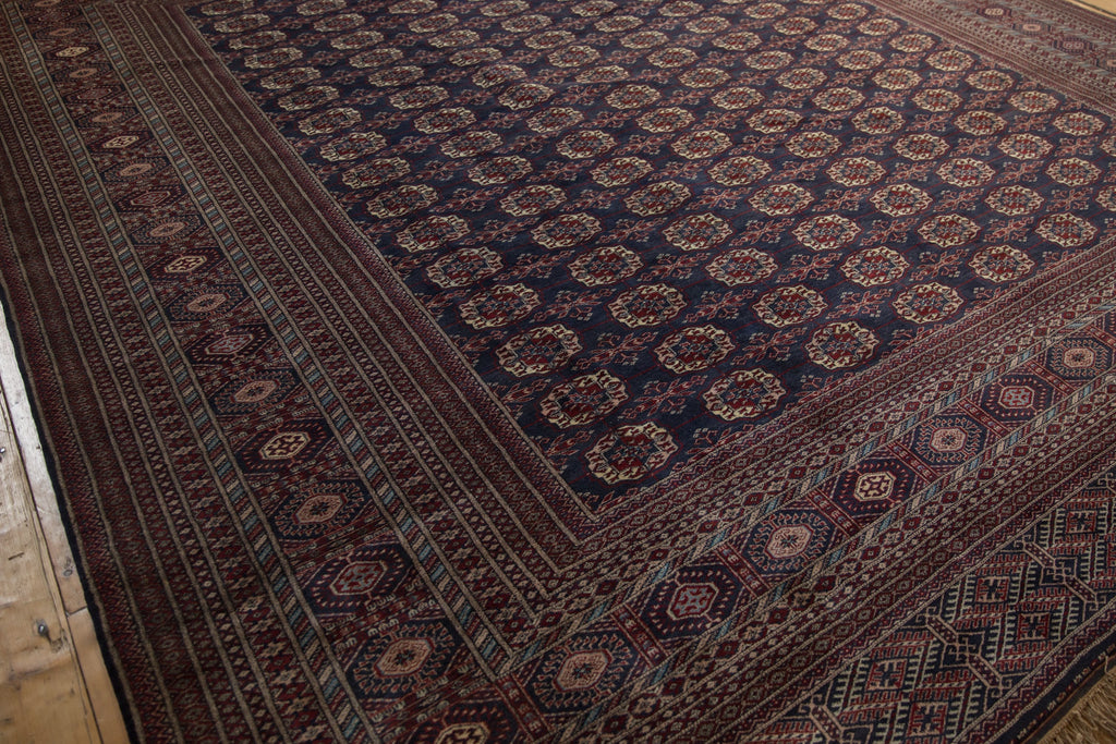 12x12.5 Vintage Fine Bokhara Square Carpet