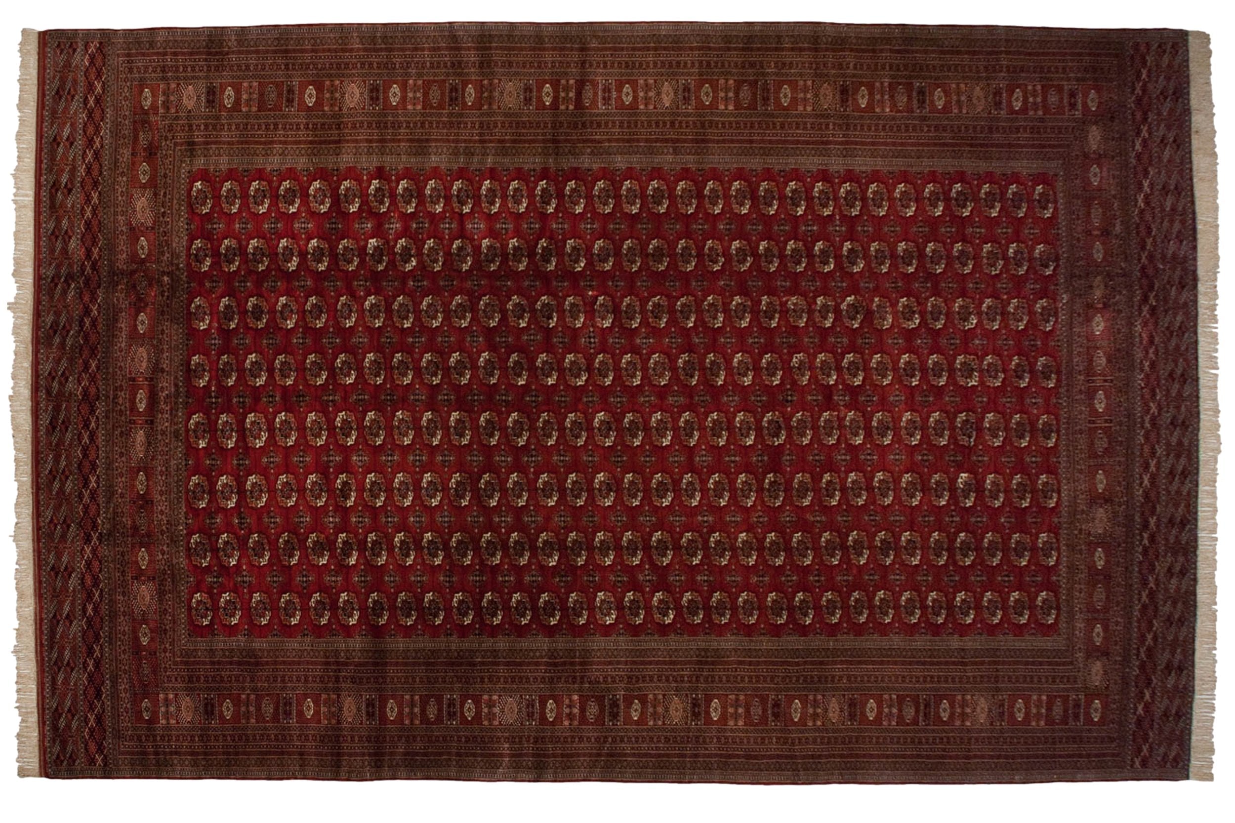 13x19.5 Vintage Fine Bokhara Carpet