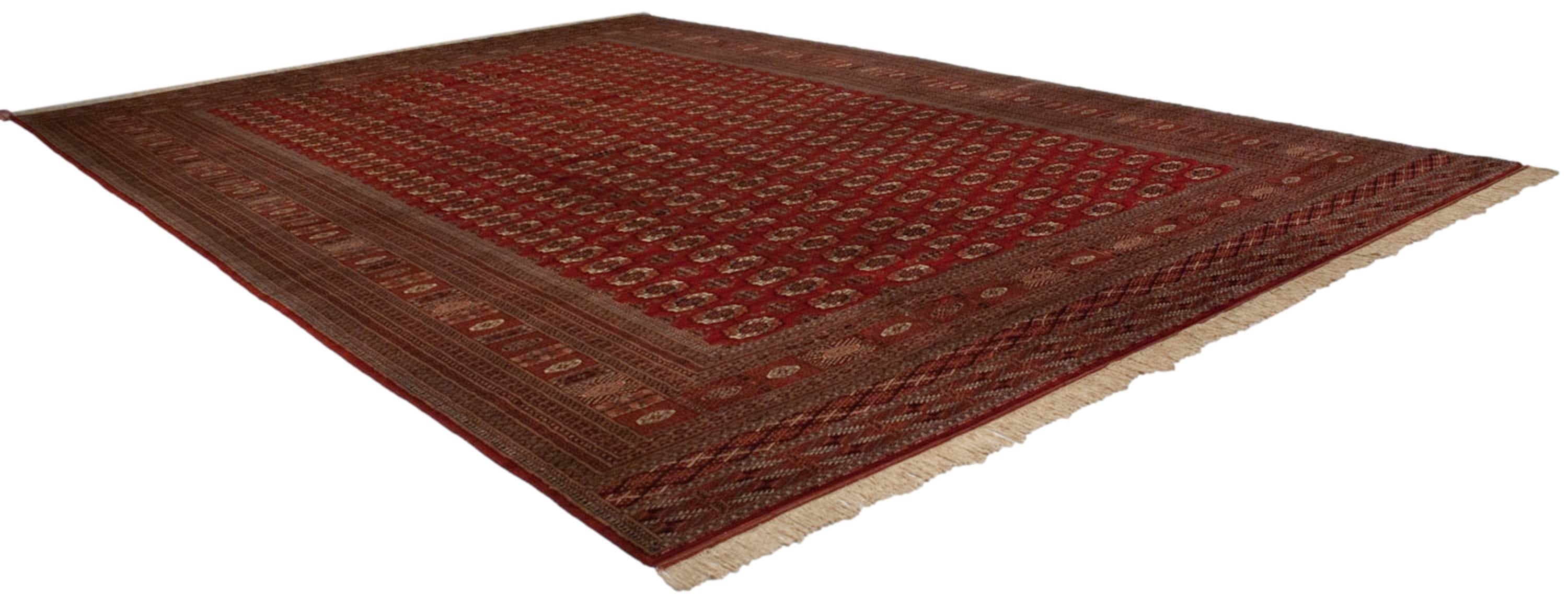 13x19.5 Vintage Fine Bokhara Carpet