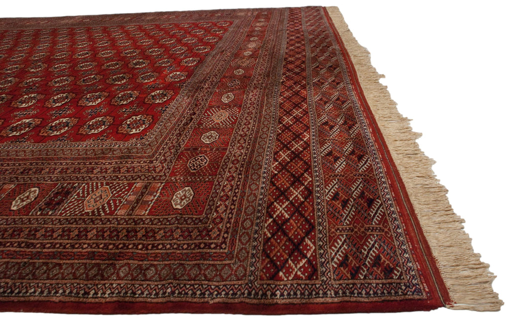 13x19.5 Vintage Fine Bokhara Carpet