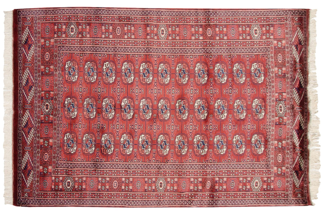 4x6 Vintage Fine Bokhara Rug