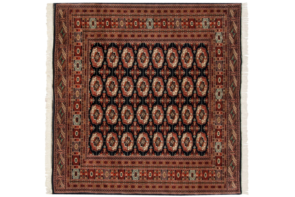 5.5x6 Vintage Fine Bokhara Square Carpet