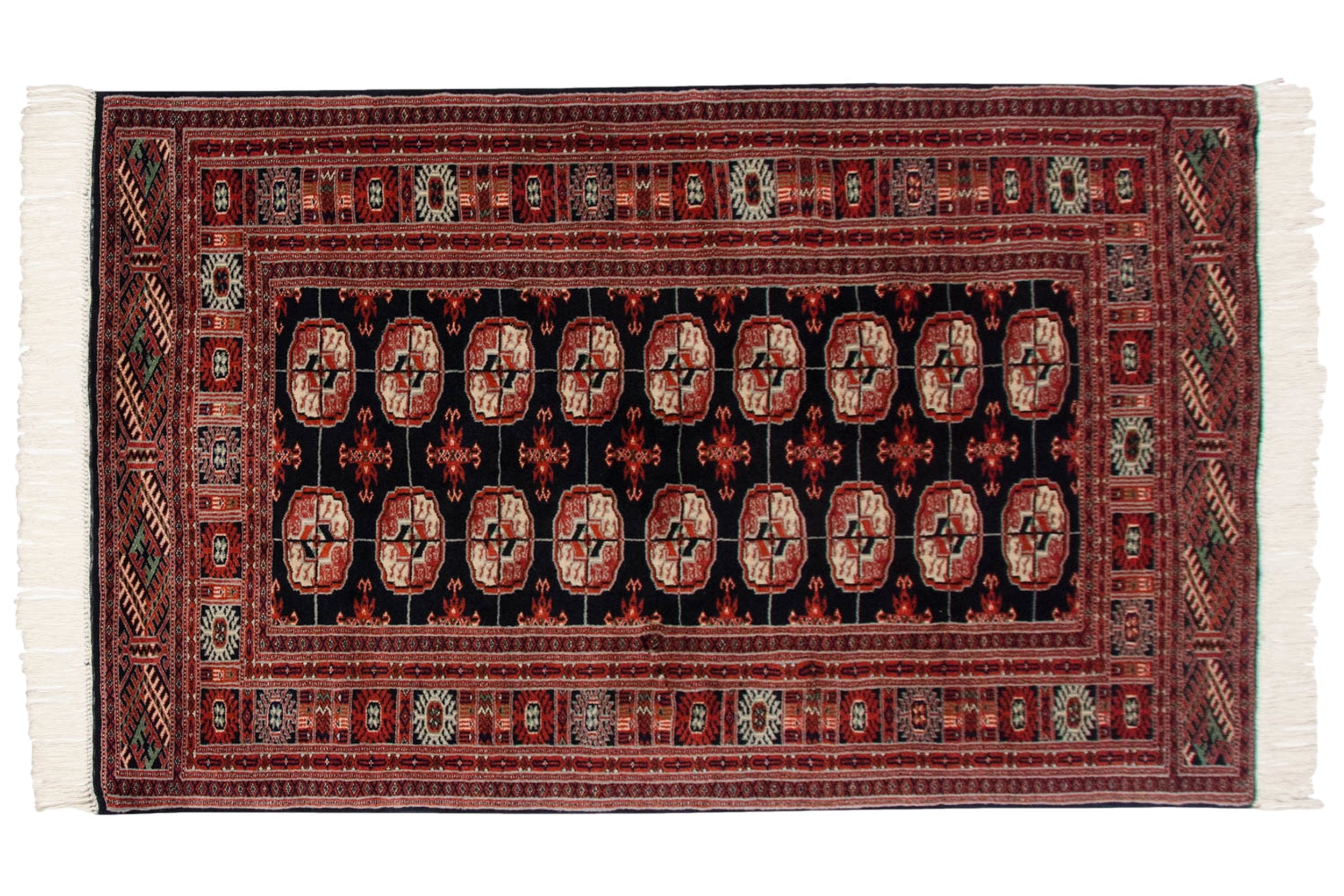 3x5 Vintage Fine Bokhara Rug