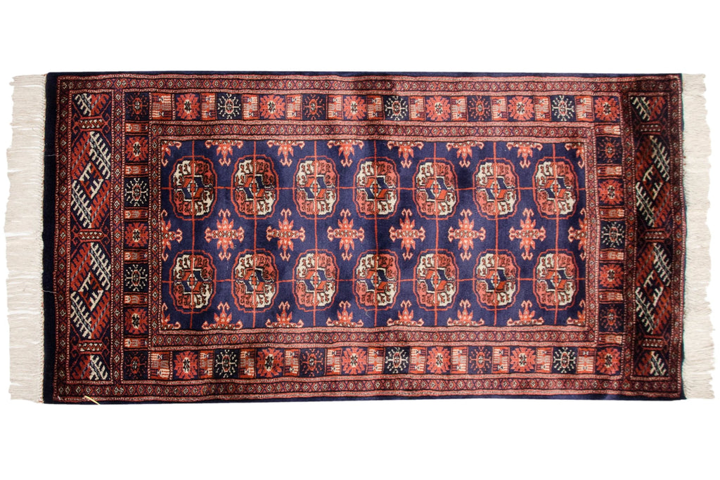 2.5x4 Vintage Fine Bokhara Rug