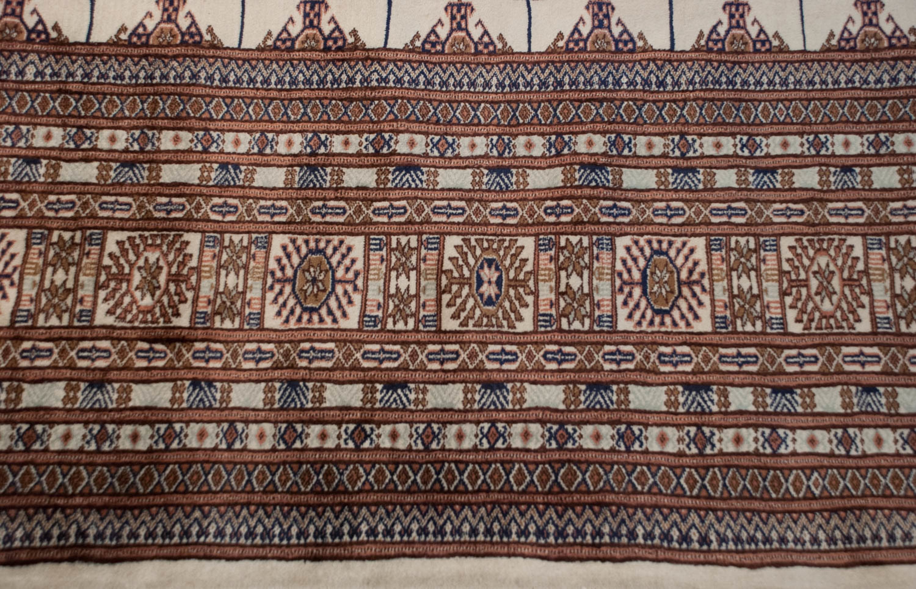 9x12 Vintage Fine Bokhara Carpet