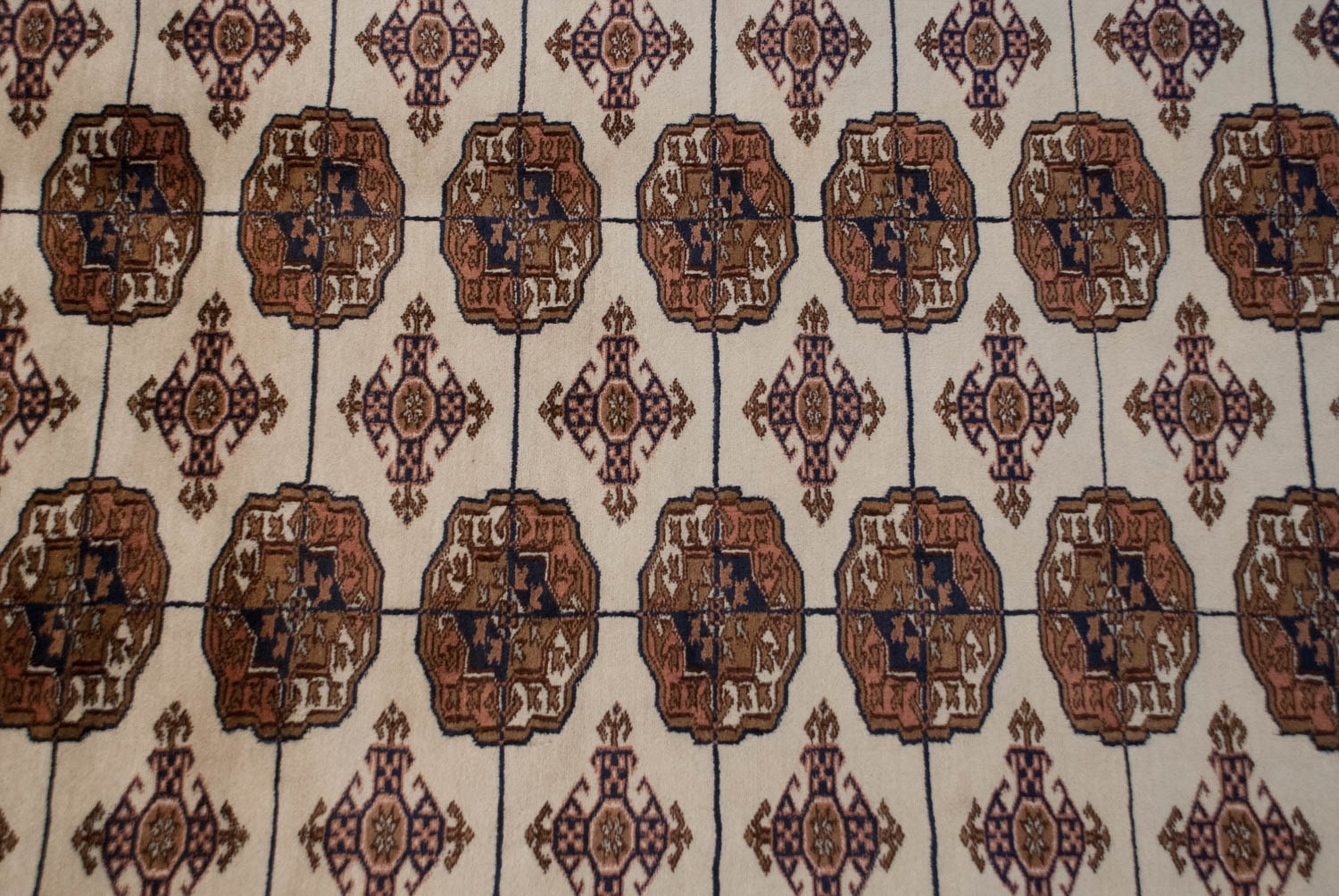 9x12 Vintage Fine Bokhara Carpet